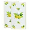 Reston Lloyd Ltd. Calypso Basics By Reston Lloyd, Rectangular Tin Burner Cover, Fresh Lemons